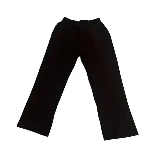 Yoeasy Pants Womens Medium Crepe Linen Drawstring Wide Leg High Waisted NEW