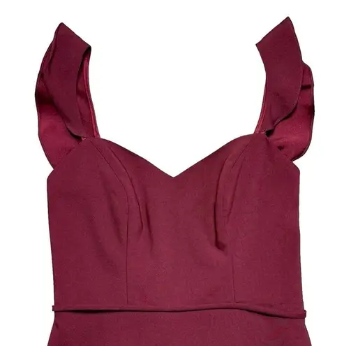 Theia Burgundy/ Maroon Sleeveless Formal Gown US8 Red Size 8