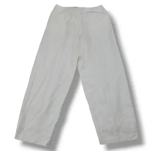 Lattelier New Pants Size Small W30"xL27" Women's Dress Pants Pleated Linen Blend