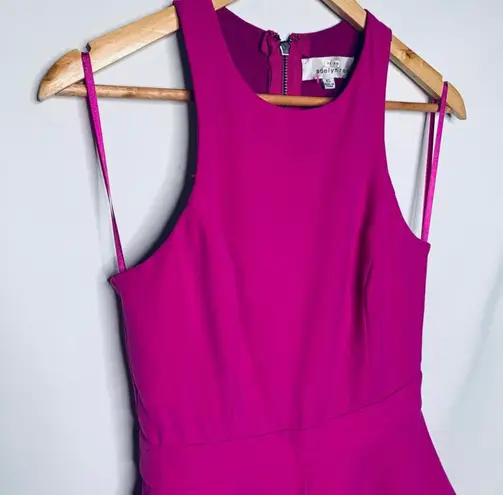 Adelyn Rae Gabardine Ruffle Fit and Flare Dress