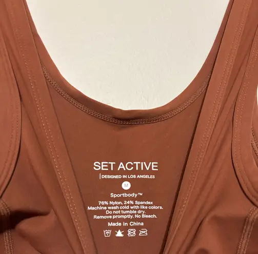 Set Active Sportbody Sporty Square Shortysuit terracotta