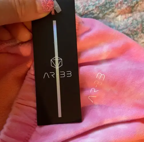 AR-33 Pink Tie Dye Lounge Top & jogger set. S