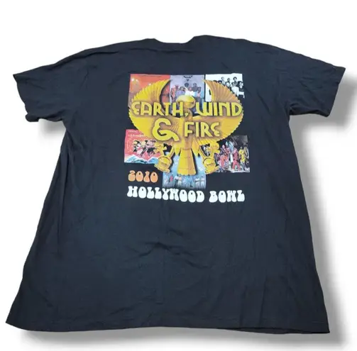 Earth, Wind & Fire Shirt Size XL Hollywood Bowl 2010 Tour Concert Tee Band Tee Unisex Black