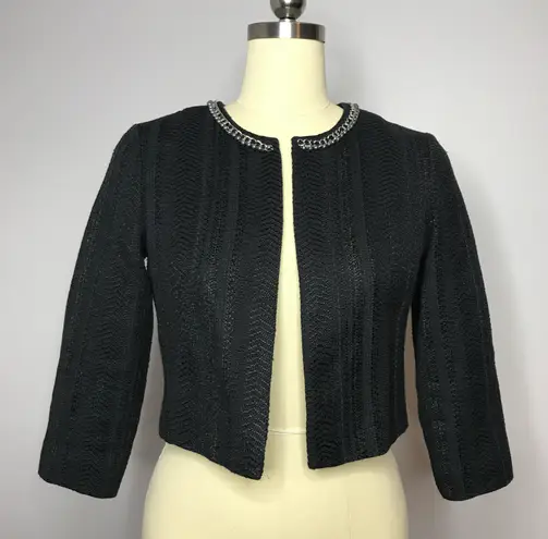 Karl Lagerfeld Paris Tweed Blazer Jacket