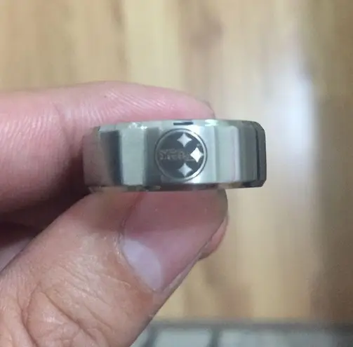 Silver stainless steel Pittsburgh Steelers Ring
