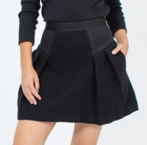 Milly A-Line Mini Skirt Black Size 0