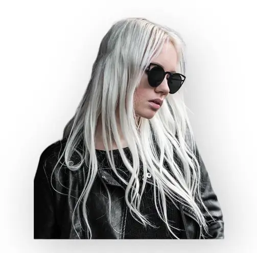 new Laser Cut Round Metal Mirror Lens Sunglasses ☀︎︎ Shiny Black / Silver Lens