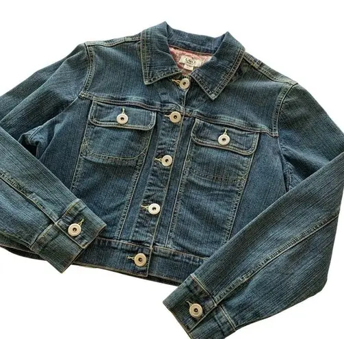 Via Penny Lane Reworked Apparel | The Beatles Yellow Submarine Denim Jacket Blue Size 14