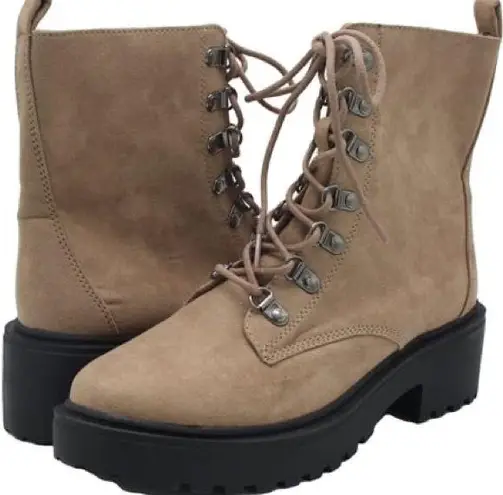 American Eagle  Womens Two Tone Combat Boots, Style # 041-1414-47856-A