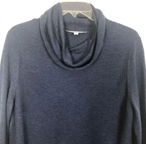 Adrienne Vittadini Adrienne Vattadini Cowl Neck Tunic Pullover Blue Sweater Size M