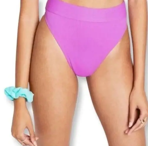 Stoney Clover Lane Stoney Clover LN High Waisted Bikini Bottom Women's Size XS Purple Swimsuit