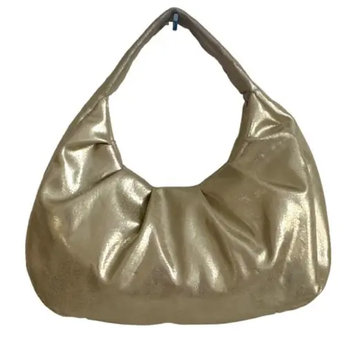 INC International Concepts Bag Purse KJ Gold Hobo Crescent Medium Handbag Bag