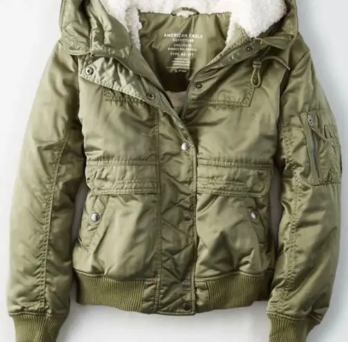 American Eagle Sherpa Puffer Jacket