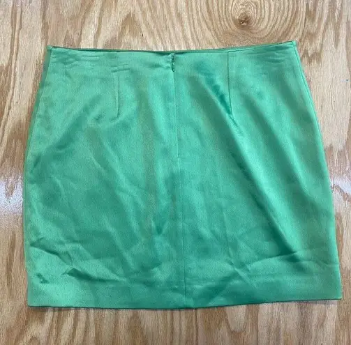 Cinq à Sept 5a7 Cinq a Sept Mini Straight Skirts Women's 8 Green Hidden Zip B78