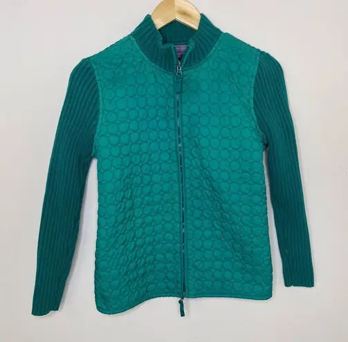Laura Scott Women’s Green Full Zip Jacket Size Small