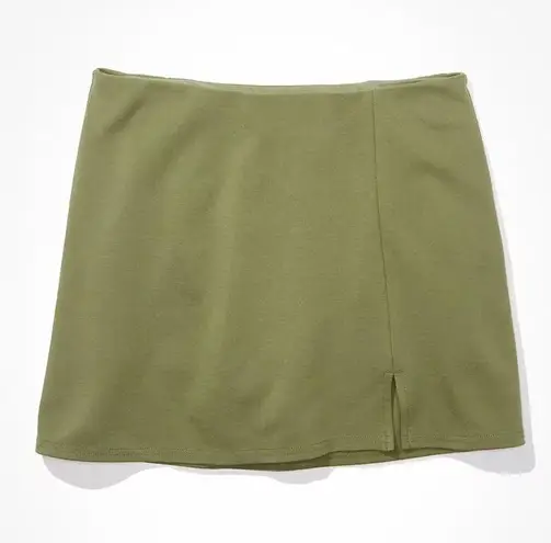 American Eagle It Knit Skort in Olive Moss