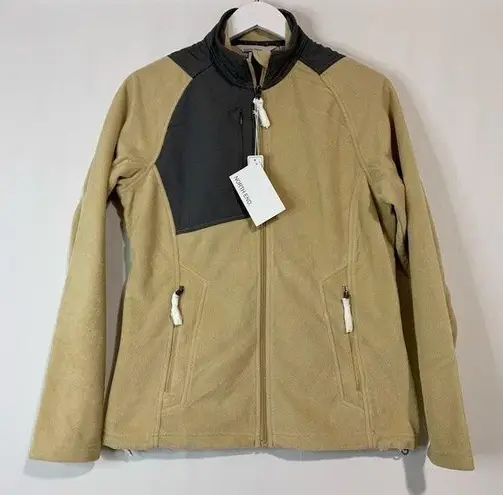North End Women’s Casual Fleece Zip Up Jacket Stone Graphite Size Medium NWT