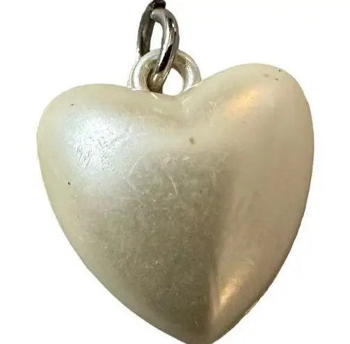 Pearl White Heart Pendant