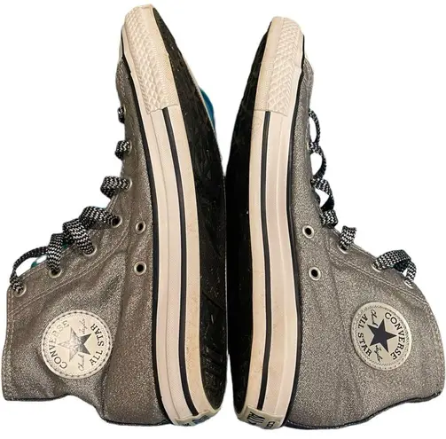 Converse  Chuck Taylor All Star Metallic Wolf Grey Midnight Navy Sneaker Size 6/8