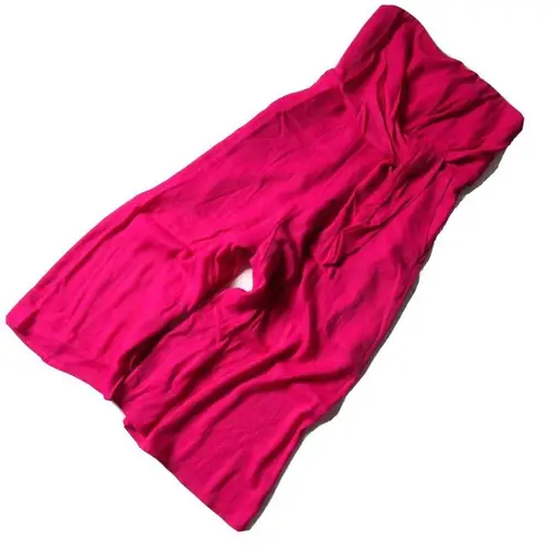 Maeve NWT Anthropologie Brin in Rose Pink Strapless Wide Crop Leg Jumpsuit 8