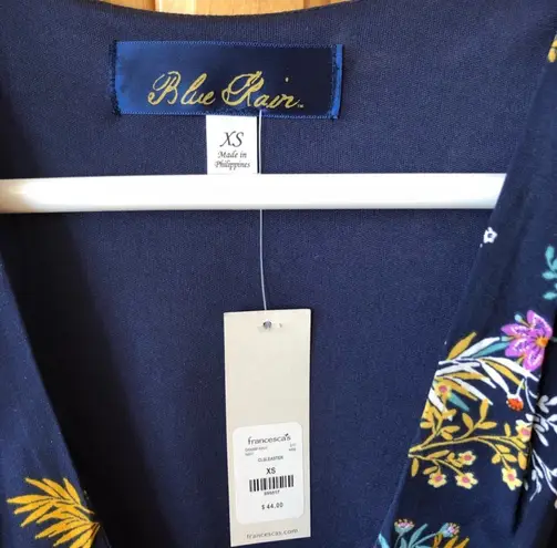 Blue Rain Navy, Floral Romper 