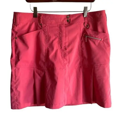 GGBlue Luxe Sport Skorts in Salmon Pink Size 12 Pleated Skirt Golf Pickleball