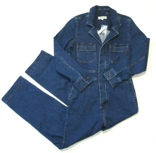 Madewell NWT  Denim Slim Coverall Jumpsuit in Stanwick Wash Jean Button 0 - Image 2