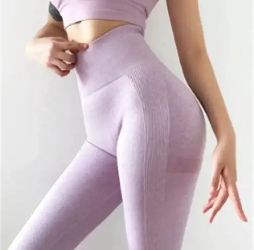 Brazilian butt lift up work out legging Purple Size M
