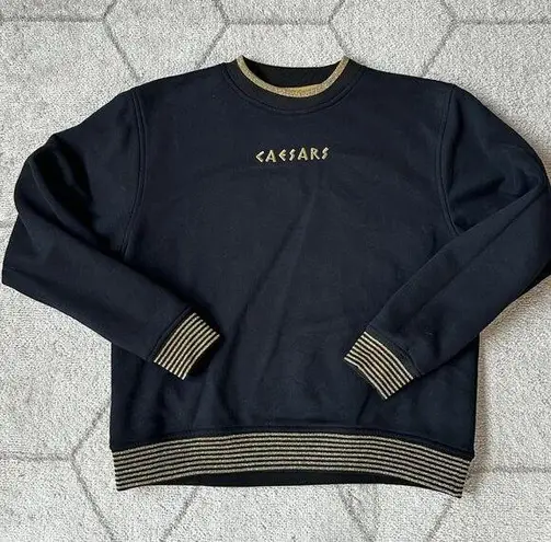 Vintage Caesar's Palace Black Embroidered Sweatshirt sz M/L