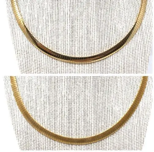 Sterling Silver reversible omega necklace, made in Italy - NWOT