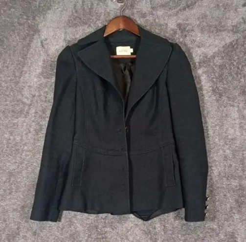 Reiss women's button blazer blue size small (flawed)