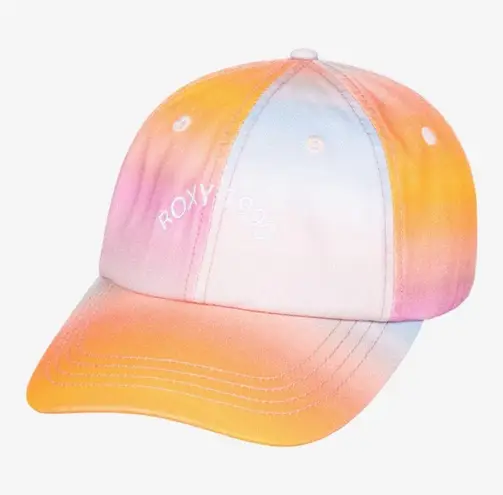 Roxy NWT  1990 Toadstool Ombre Sunset Rainbow Baseball Cap Dad Hat Summer Y2K