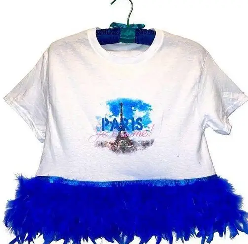 Custom Reworked Crop Feather Graphic PARIS T