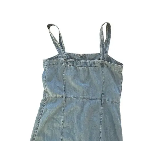 Gap  Vintage Womens Button Down Denim Dress Sz S Tall