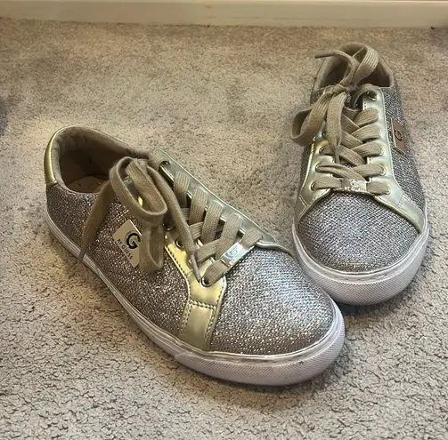 Guess Gold Sparkle Sneakers