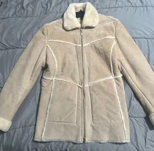 Massini Vintage Suede Leather Coat