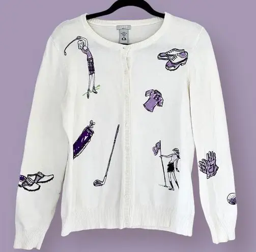 IZOD Golf Knit Cardigan Sweater