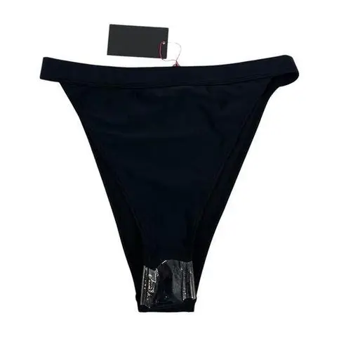 SouthBeach Swimwear Super High Rise Black Bikini Bottoms US 10 NEW with Tags!