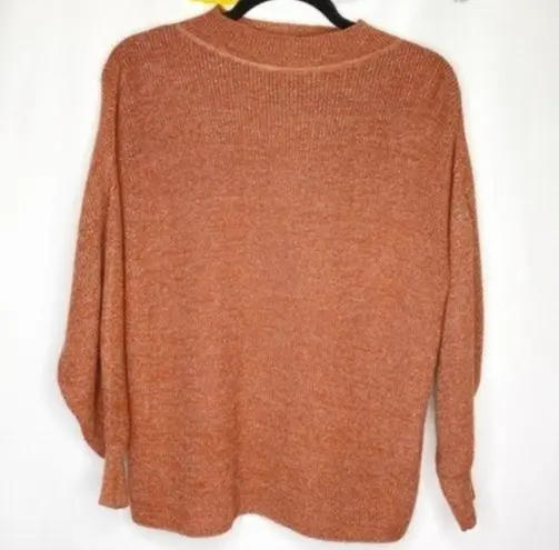 Apiece Apart Arkestra Metallic Balloon Sleeve Sweater in Terra Cotta Marl XS
