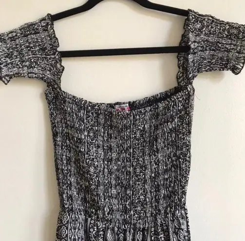 Three Pink Hearts Boho Maxi Dress