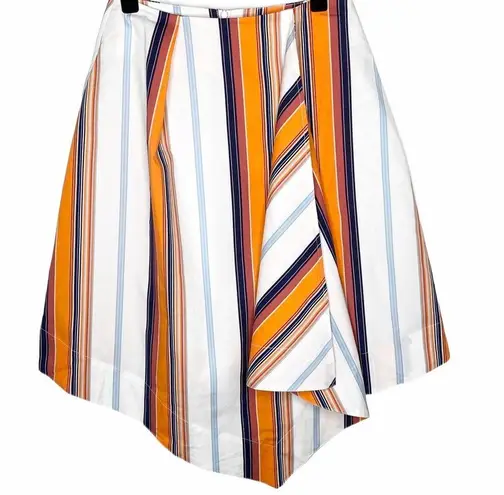 Habitual new ❤︎ Skylar Handkerchief Hem Skirt ❤︎ Tangerine Stripe ❤︎ Size 2 ❤︎