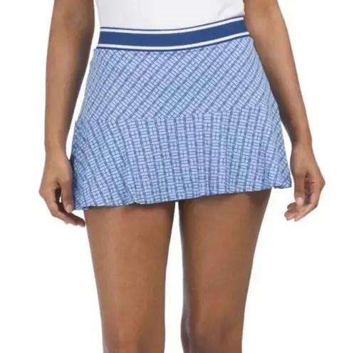 Peter Millar  Womens Francoise Court Tennis Golf Skort Blue Large Wicking UPF NEW