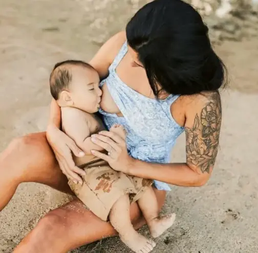 Kindred Bravely - Floral Nursing & Maternity One-Piece Tie Swimsuit Summer Beach