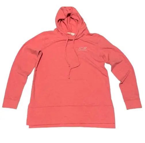 Vineyard Vines  hoodie, light coral. Whale logo (mint green). Oversized fit. XS