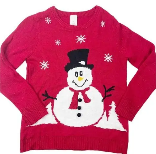 Frosty the Snowman Glitter Christmas Sweater Size L