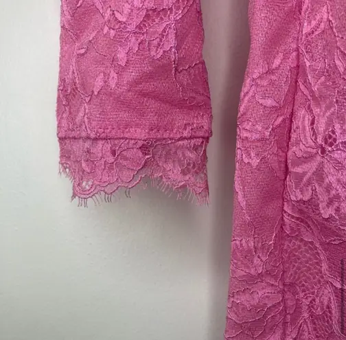 SKIMS Bubblegum Stretch Lace Mini Dress S