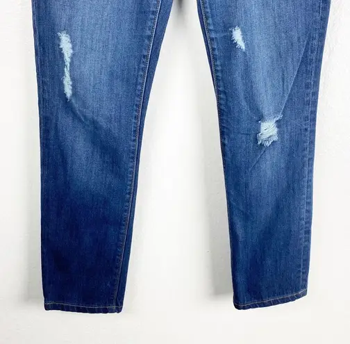 CAbi  Slim Boyfriend Distressed Intentionally Ripped Jeans #3045, Size 2