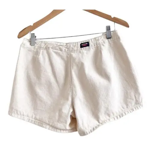 Jordache Vintage Shorts Exposed Button Fly Size 11/12 Yellow