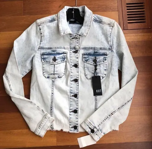 KUT from Kloth Acid Wash Denim Jacket