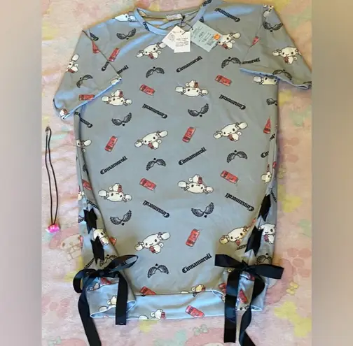 Sanrio Cinnamoroll Strawberry Soda Sweater Dress (NEW) w/a little soda necklace